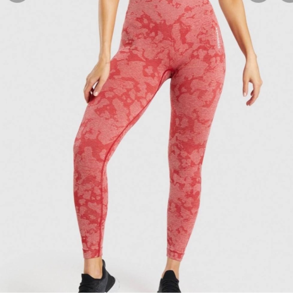 Gymshark Camo Adapt Red Leggings